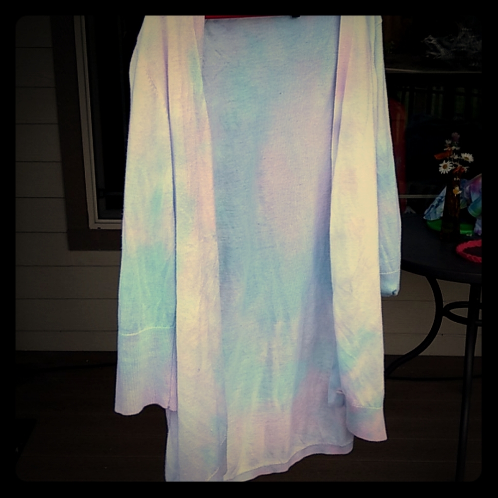 Tie-dye cardigan